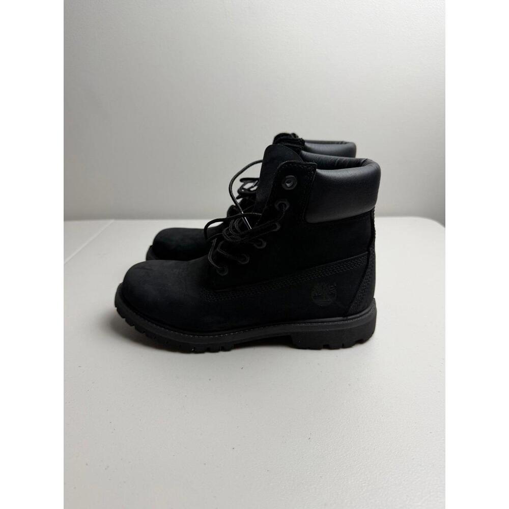 Timberland Womens Black Leather Work Boots Size 6.5